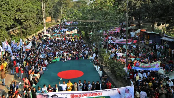 শুরু হচ্ছে আ. লীগের বিজয় শোভাযাত্রা