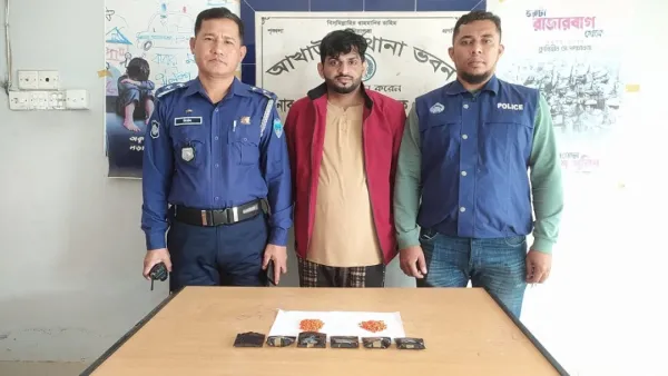 ইয়াবাসহ শ্বশুরবাড়ি থেকে জামাই আটক