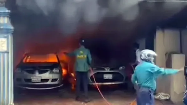 বনশ্রীতে গৃহকর্মীর মৃত্যু: ৩ গাড়িতে আগুন দিয়েছে বিক্ষুব্ধরা