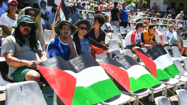 ভারত-দ. আফ্রিকা ম্যাচে ইসরায়েলবিরোধী স্লোগান