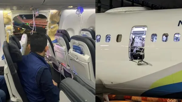 মাঝ আকাশে উড়ে গেল বিমানের দরজা, জরুরি অবতরণ