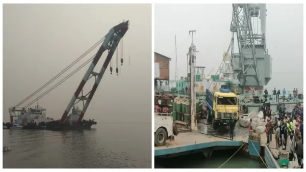 ডুবে যাওয়া ‘রজনীগন্ধা’ ফেরি উদ্ধারে পাটুরিয়ায় ‘প্রত্যয়’