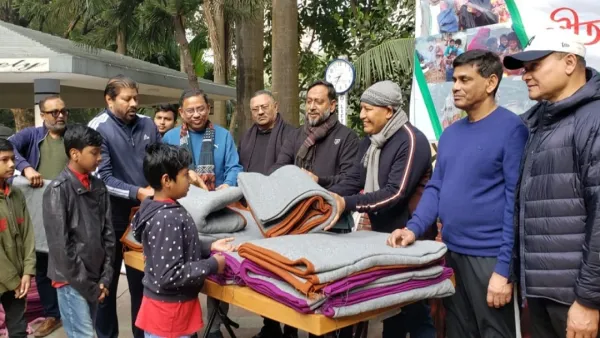 গুলশান জগার্স সোসাইটির উদ্যোগে শীতবস্ত্র বিতরণ