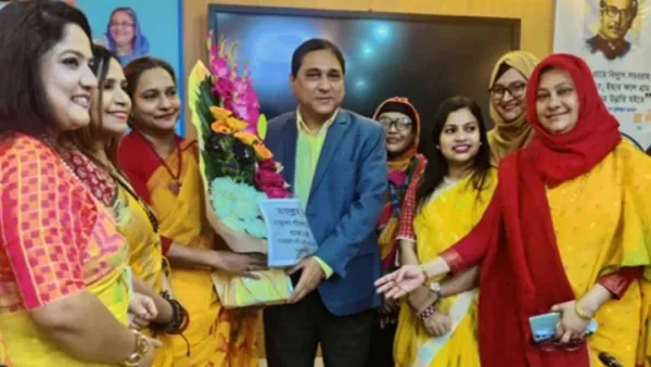 ডিপিডিসির নারী এমপ্লয়ি কল্যাণ সমিতির বসন্ত বরণ