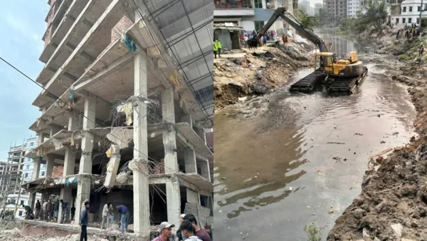 নির্মাণাধীন ১০তলা ভবনসহ ৬টি স্থাপনা গুঁড়িয়ে দিয়েছে ডিএনসিসি