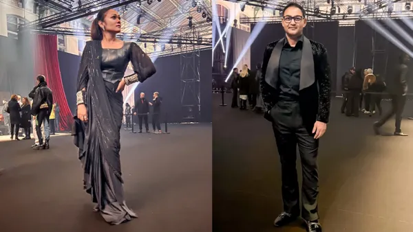 প্যারিস ফ্যাশন উইকে মুগলারের রানওয়েতে আজরা মাহমুদ