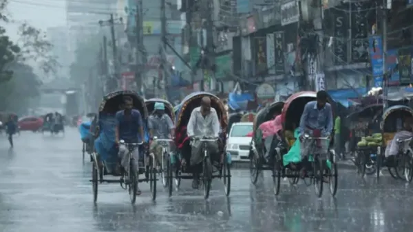 যেসব অঞ্চলে বজ্রসহ বৃষ্টি হতে পারে