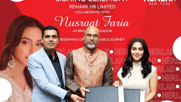 রিমার্ক-হারল্যানের সঙ্গে যুক্ত হলেন নুসরাত ফারিয়া