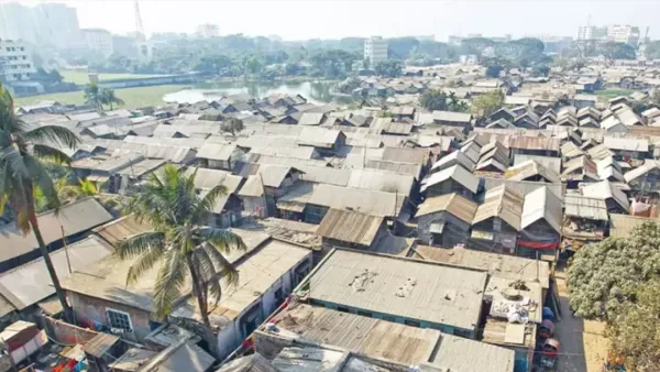 বস্তিতে বাস করা প্রায় সাড়ে ১৩ শতাংশ মানুষ বরিশালের