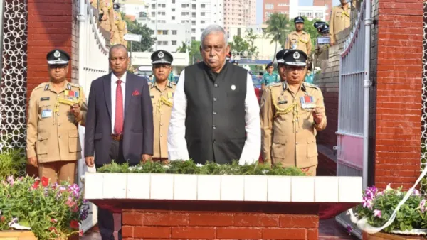 শহীদ পুলিশ সদস্যদের প্রতি স্বরাষ্ট্রমন্ত্রী, আইজিপির শ্রদ্ধা