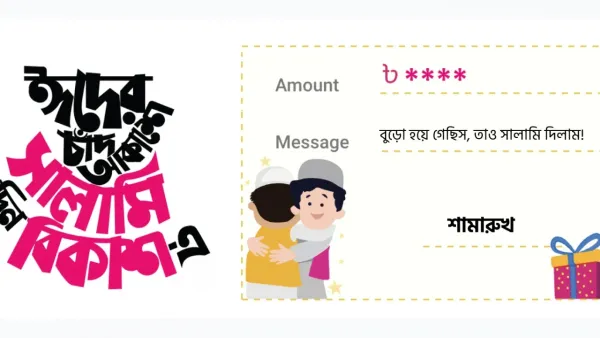 ঈদ উৎসবকে বর্ণিল করে তুলছে বিকাশের ‘সালামি’