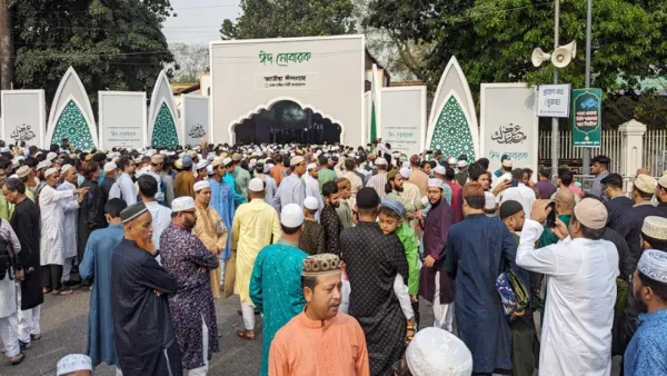 জাতীয় ঈদগাহে ঈদের প্রধান জামাত অনুষ্ঠিত