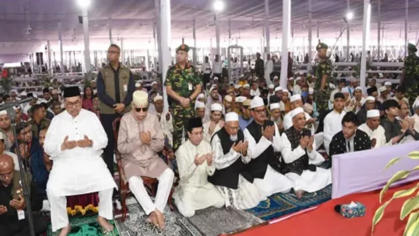 জাতীয় ঈদগাহে ঈদের নামাজ আদায় করলেন রাষ্ট্রপতি