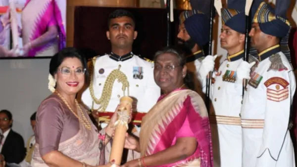 পদ্মশ্রী পুরস্কার গ্রহণ করলেন বন্যা