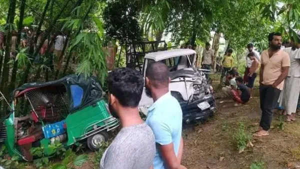 পিকআপ ভ্যান-অটোরিকশার মুখোমুখি সংঘর্ষে নিহত ২