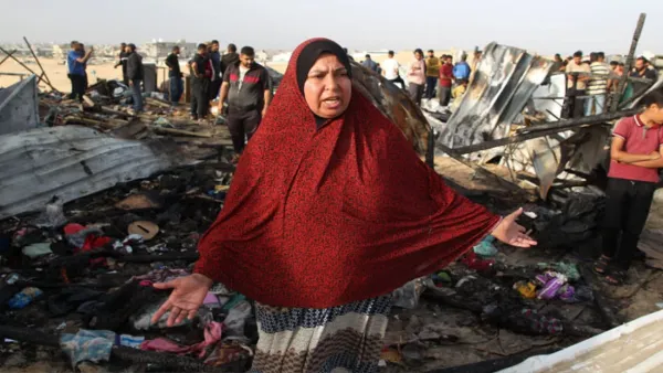 গাজায় আবারও তাঁবু ক্যাম্পে হামলা, নিহত অন্তত ২১