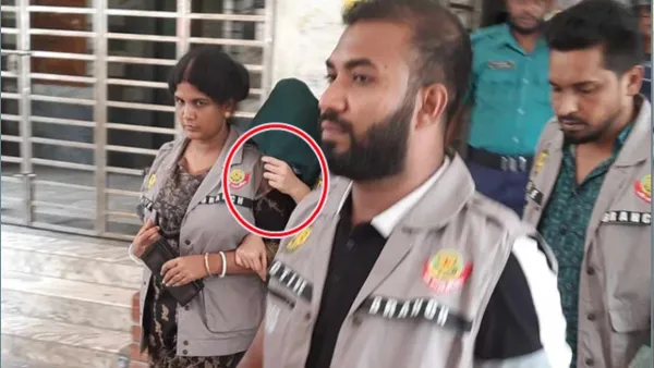 মুখ লুকিয়ে আদালত থেকে বের হলেন শিলাস্তি