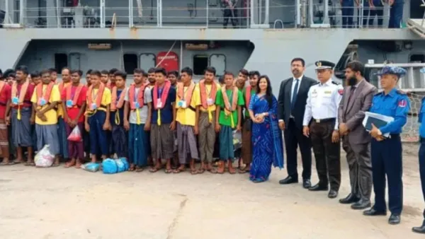 মিয়ানমারে কারাবন্দী ৪৫ বাংলাদেশি দেশে ফিরেছেন