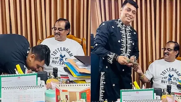 ডিপজলের কাছ থেকে এক বান্ডিল টাকা সালামি পেলেন জায়েদ খান