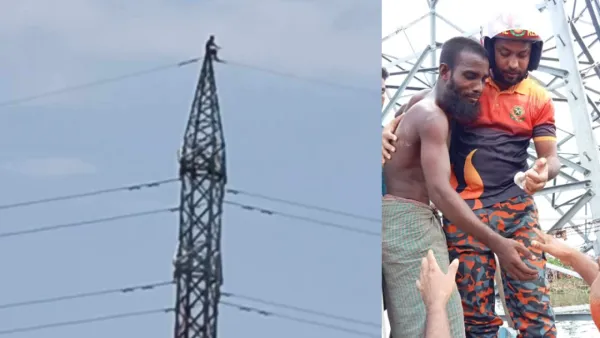 বৈদ্যুতিক টাওয়ারে যুবক, তিন উপজেলায় বিদ্যুৎ সরবরাহ বন্ধ