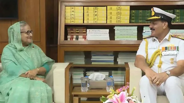 প্রধানমন্ত্রীর সঙ্গে ভারতের নৌবাহিনী প্রধানের সাক্ষাৎ