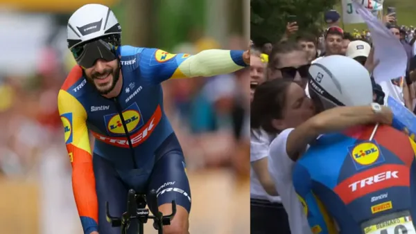 স্ত্রীকে চুমু দিয়ে জরিমানা গুনলেন সাইক্লিস্ট স্বামী