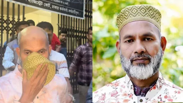 টুপি দিয়ে মুখ ঢেকে আদালত ছাড়লেন আবেদ আলী