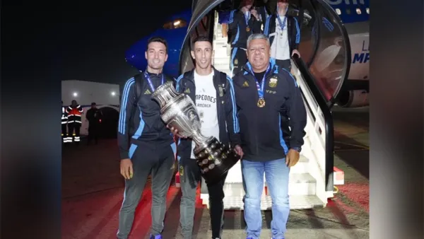 আর্জেন্টিনায় রাজসিক সংবর্ধনা পেলেন দি মারিয়ারা