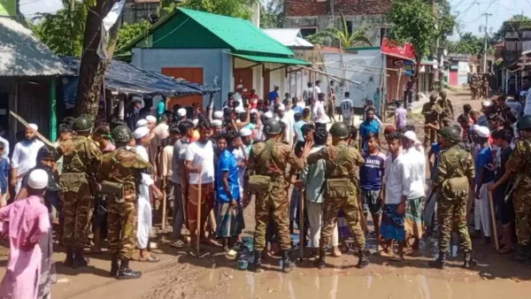 ত্রিশালে দেওয়ানবাগীর আস্তানা ভাঙচুর-অগ্নিসংযোগ