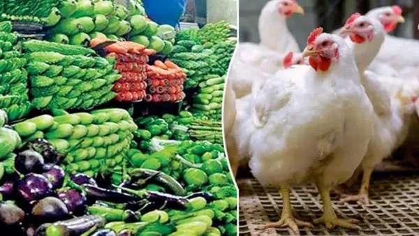 অস্থির সবজির বাজার, আমিষও চড়া