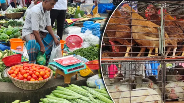 বাজারে বেড়েছে সবজি ও মুরগির দাম