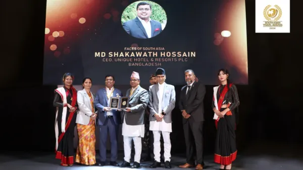 ফেস অব সাউথ এশিয়া অ্যাওয়ার্ড পেলেন শাখাওয়াত হোসেন