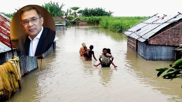 উত্তরাঞ্চলের বন্যার্তদের পাশে দাঁড়াতে তারেক রহমানের আহ্বান