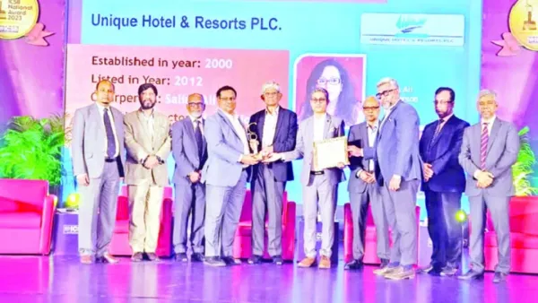 আইসিএসবির পুরস্কারে ভূষিত ইউনিক হোটেল