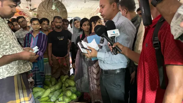 রাজধানীর কারওয়ান বাজারে টাস্কফোর্সের অভিযান