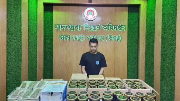 রাজধানীতে বিপুল পরিমাণ ক্যানাবিনলযুক্ত কুশ জব্দ