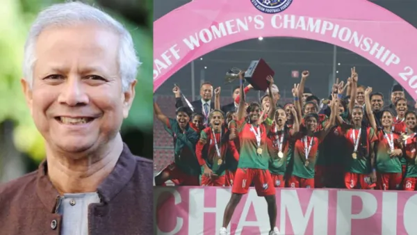 শিরোপাজয়ী নারী ফুটবলারদের অভিনন্দন জানালেন প্রধান উপদেষ্টা