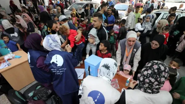 গাজায় আবারও পোলিও টিকাদান কার্যক্রম শুরু