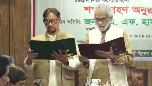 শপথ নিলেন চসিকের নতুন মেয়র শাহাদাত