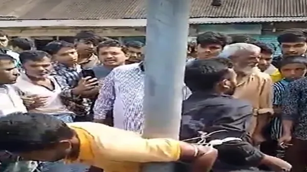 গাইবান্ধায় খুঁটিতে বেঁধে মারধরের ভিডিও ভাইরাল