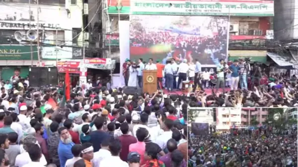 নয়াপল্টনে নেতাকর্মীদের উপচে পড়া ভিড়