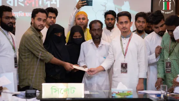 সিলেটে আর্থিক সহায়তা পেলেন জুলাই বিপ্লবে শহীদদের পরিবার