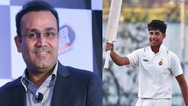 আগ্রাসী ব্যাটিংয়ে শেবাগের ছেলের ২৯৭