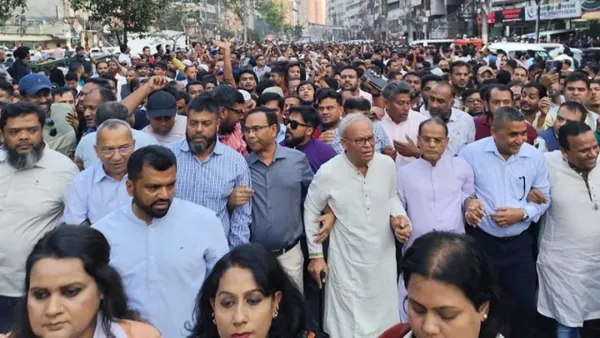 রাজধানীতে বিএনপির আনন্দ মিছিল