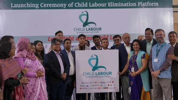 শিশুশ্রম নিরসনে ২১ সংগঠনের সমন্বয়ে ক্লেপের যাত্রা শুরু