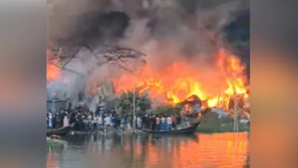 রাজধানীর কড়াইল বস্তিতে আগুন, নিয়ন্ত্রণে ৭ ইউনিট 