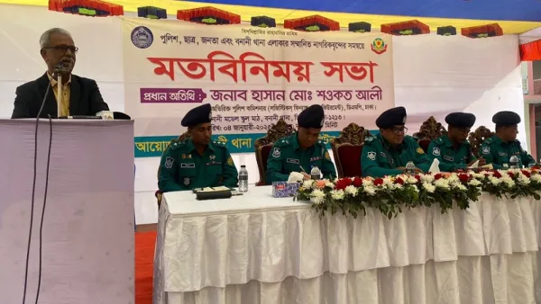 বনানীতে সমস্যা সমাধানে মতবিনিময় সভা অনুষ্ঠিত