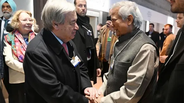 জাতিসংঘ মহাসচিবের সঙ্গে প্রধান উপদেষ্টার সাক্ষাৎ