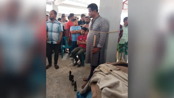 কৃষকলীগ নেতাকে বেঁধে রেখে পুলিশে দিল জনতা