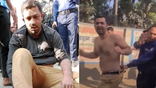 নিষিদ্ধ সংগঠন ছাত্রলীগের সাবেক আহ্বায়ককে মারধর, পুলিশে সোপর্দ 